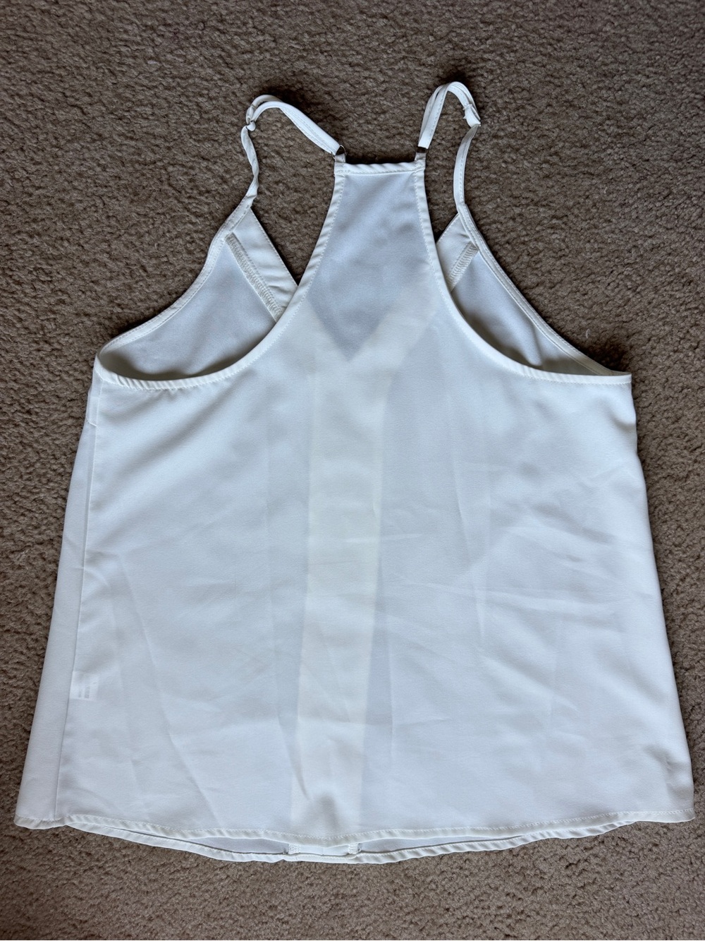 Women's V Neck Racerback Blouse - Picture 4 of 5